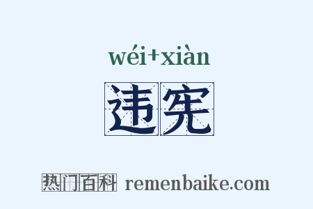 违宪是什么意思的图片